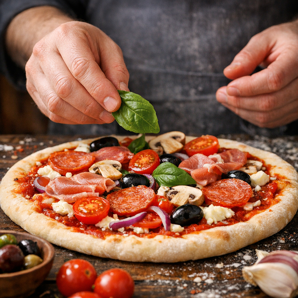 Pizza preparation process